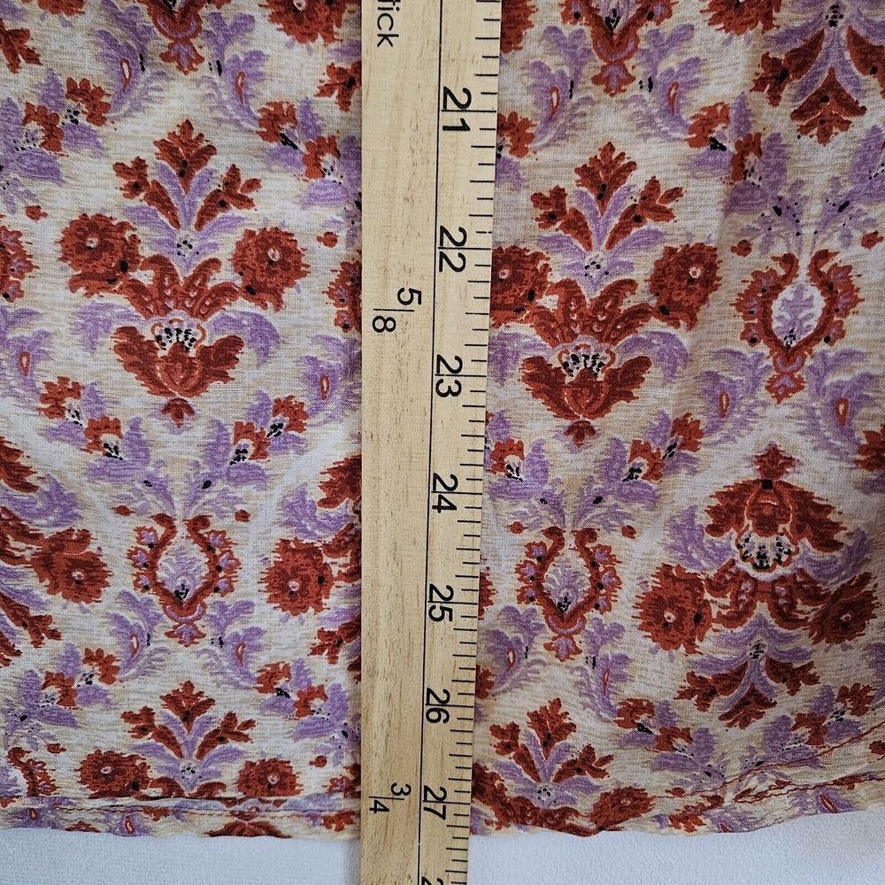 Sundance Red Rust Printed Peasant Tunic - Picture 7 of 14